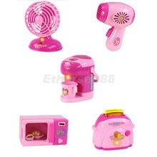 Детские игрушки для ролевых игр, пластиковые мини-игрушки для сушки волос, домашний вентилятор, детская игрушка для ролевых игр, кукольный домик, игрушка для девочек розового цвета 2024 - купить недорого