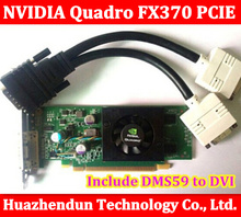 Оригинальная Высококачественная Видеокарта NVIDIA Quadro FX370 PCI-E с кабелем DMS 59 FX 370 3D griaphic, гарантия 1 год 2024 - купить недорого