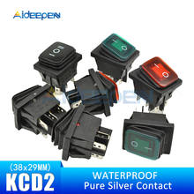 KCD2 interruptor basculante impermeable encendido-apagado-encendido 4PIN 6PIN botón en forma de barco agua- interruptores a prueba de luz 15A 250 V 2024 - compra barato
