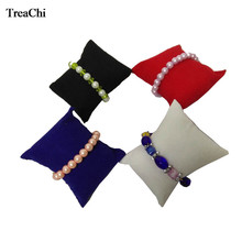 5Pcs Hot Jewelry Bracelet Bangle Pillow Velvet Watch Bead Chain Display Organizer Stand Box Watch Pillow Cushion 4 Colors 2024 - buy cheap