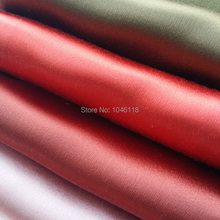 17 colors Deluxe Satin Solid Plain Dyed Sofa Chair Silk Like Shiny Bedspreads Upholstery Fabric Width 140 cm Sell by Meter 2024 - buy cheap