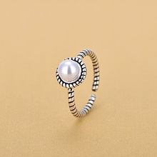 2019 New Arrivals Thai 925 Sterling Silver Pearl Rings for Women Ring Fashion Sterling Silver Jewelry 2024 - buy cheap