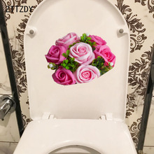 ZTTZDY 22,5*17,1 см Красивые цветы модная Настенная Наклейка для гостиной домашний туалет туалетный Декор T2-0693 2024 - купить недорого