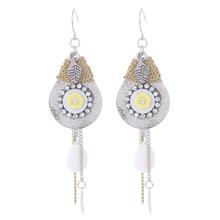 Hand Made Drop Tassel Earrings For Women Bohemian Wedding Statement Jewelry Shell Dangle pendientes mujer moda Mrs win 2024 - buy cheap