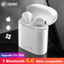 ESVNE I7s TWS Bluetooth беспроводные наушники стерео вкладыши гарнитура с зарядным устройством микрофон все Bluetooth планшет смартфон 2024 - купить недорого