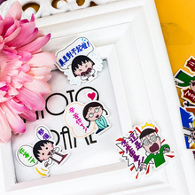 30 Uds. De pegatinas originales de Chibi maruko-chan, decoración de álbumes y diarios, pegatinas de papelería para niños 2024 - compra barato