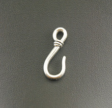 30pcs  Silver Color Fish Hook Charm Pendants DIY Handmade Metal Bracelet Necklace Jewelry Findings A988 2024 - buy cheap