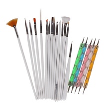 2018 New Pro 1Set/20pcs Nail Art Brush Tool Kit Beauty Dotting Painting Drawing Tools Pen Nail Art Brush Gel Polish Caring Tools 2024 - buy cheap