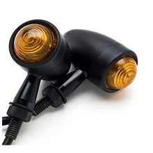 Lâmpada led indicadora de seta universal para motocicleta, 12v 10w, lâmpada retrô, acessórios para moto e honda kawasaki 2024 - compre barato