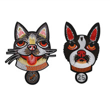 Large Size Dog Embroidered Iron on Patches DIY Sew On Patches For Clothes Applique Clothing Decoration 2024 - buy cheap