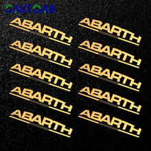 ABARTH-emblema metálico de níquel para coche, adhesivos de decoración de Interior para fiat punto 500, stilo ducato palio, accesorios de estilismo para coche, 10 Uds. 2024 - compra barato