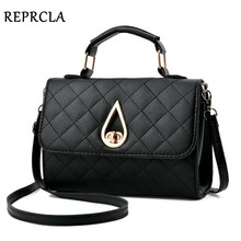 Брендовая модная маленькая сумка на плечо REPRCLA, женские сумки-мессенджеры в клетку из искусственной кожи, дизайнерские сумки через плечо, женская сумка с верхней ручкой 2024 - купить недорого