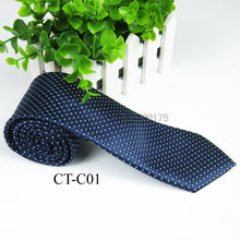 Corbatas delgadas de Jacquard para hombre, Corbatas clásicas con puntos, Corbatas de boda, corbata de Microfibra, corbata de 7cm 2024 - compra barato