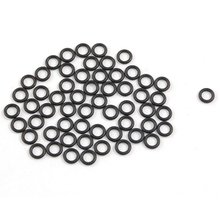 PROMOTION!50 Pcs 5mm x 1mm x 3mm Mechanical Black NBR O Rings Oil Seal Washers 2024 - buy cheap