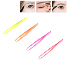Eyebrow Tweezers Stainless Steel Face Hair Removal Eye Brow Trimmer Eyelash Clip Cosmetic Beauty Makeup Tool 2024 - buy cheap