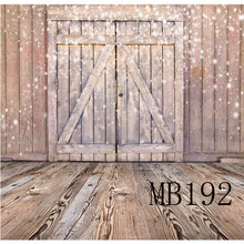 LB Polyester & Vinyl Small Snowflake Wooden Warehouse Door Wooden Floor Backgrounds For Photo Studio Photography Backdrops Decor 2024 - buy cheap
