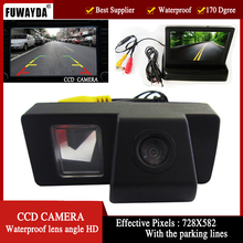 FUWAYDA-cámara de visión trasera de coche CCD para TOYOTA LAND CRUISER 200 LC200/Toyota REIZ 2009, con Monitor LCD TFT plegable de 4,3 pulgadas 2024 - compra barato