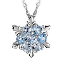 2018 New Fashion Style 1 Pcs Charming Jewelry Natural Temperament Zircon Snowflake Shaped Pendant Necklace 2 Colors 2024 - buy cheap
