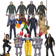 NECA-juguetes de motosierra 3D de Jason Carpenter, modelos Ultimate John Carpenter, Michael Myers, Freddy Krueger, Joker 2024 - compra barato