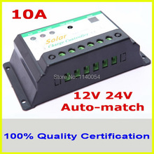 10A 12V/24V solar Charge Controller, 12v solar battery regulator for 120W solar panel, 24v solar battery for 240W PV panels 2024 - buy cheap