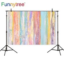 Фон Funnytree для фотостудии, Радужный вертикальный деревянный светильник, теплый цвет, комнатный Фотофон, фотография 2024 - купить недорого