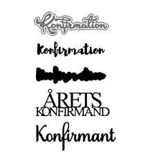 Konfirmation Konfirman ARETS Konfirmand штампы для резки металла DIY Скрапбукинг тиснение бумажные карты ремесла новые штампы 2019 2024 - купить недорого