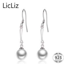 LicLiz Natural Freshwater Pearl Drop Earrings For Women Long 925 Sterling Silver Ear Hook Earrings Dangle Pendant Earings LE0364 2024 - buy cheap