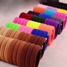 30pcs Candy Fluorescence Colored Hair Holders High Rubber Baby Bands Hair Elastics Accessories Girl Women Tie Gum And Spring 2024 - buy cheap