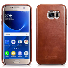 For Samsung Galaxy S7 Edge G9350 Original icarer Brand Vintage Luxury Real Genuine Natural Cowhide Leather Back Cover Phone Case 2024 - buy cheap