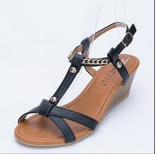 New 2017 Women's Summer Wedges Sandals Flat Platform Gladiator Roma flip-flop Sandals Platform Shoes Female Fashion Shoes 2024 - buy cheap