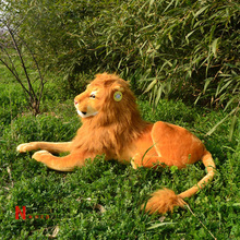 simulation animal large 85cm prone lion plush toy doll, birthday gift d7991 2024 - buy cheap