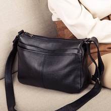 Женская сумка-мессенджер из натуральной кожи, модная роскошная сумка через плечо для шоппинга 2024 - купить недорого