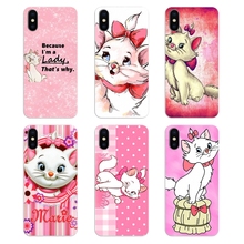 Силиконовые чехлы для телефона Pink marie aristocats с рисунком кота для Xiaomi Redmi 4X S2 3S Note 3 4 5 6 6A Por Pocophone F1 Mi 6 2024 - купить недорого