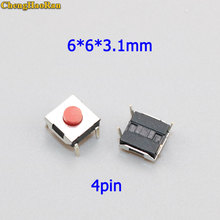 ChengHaoRan 10 pcs 6X6X3.1mm Touch Button Switch 4pin DIP 6 * 6 * 3.1mm tact Tactile Switches Button for LCD Screen Monitor 2024 - buy cheap
