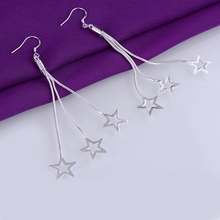 Colgante estrella de luz pendientes Chapado en plata 925 de la joyería para las mujeres pendientes de plata LQ-E161 PCEBKZAH 2024 - compra barato