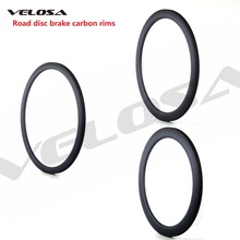 Velosa road disc brake/cyclocross/Gravel carbon rim,38mm/50mm/60mm clincher/tubular/tubeless rim for disc brake,no brake surface 2024 - buy cheap
