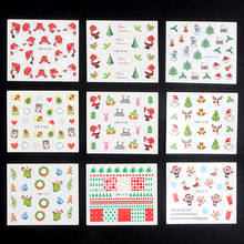 WUF 48 Sheets DIY Christmas Design Fashion Water Transfer Sticker Nail Art Decals Manicure Styling Tools 2024 - buy cheap