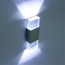 Moderna luz LED de pared de 4 W, luz de baño, carcasa de aluminio de alta calidad, lámpara de pared acrílica de cristal para dormitorio, sala, casa, pared 2024 - compra barato