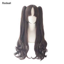FGO Fate Grand Order Tohsaka Rin Косплей парик конские хвосты Fate/stay night Экстра синтетические волосы для лица 2024 - купить недорого