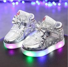 New Children Luminous Shoes Boys Running Girls Shoes Baby Flashing Lights Fashion Sneakers Toddler Kid LED Sneaker 2024 - buy cheap