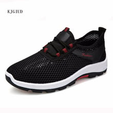 Zapatos informales transpirables de malla para hombre, zapatillas de deporte para correr, senderismo, verano, 2021 2024 - compra barato