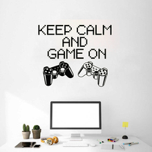 Stickers Fashion Video Game Gamer Boys Room Joystick Computer PC Vinyl Decal Home Stickers DecorationLX256 2024 - buy cheap