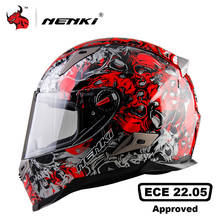NENKI Motorcycle Helmet Men Motocross Racing Helmet Motorbike Full Face Helmet ECE Certification Moto Helmet Capacete De Moto 2024 - buy cheap
