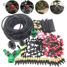 MUCIAKIE  10M 15M 20M 25M 30M Garden Watering Irrigation System Watering Kit with PVC Hose Misting Sprinkler Dripper Tee Adaptor 2024 - buy cheap