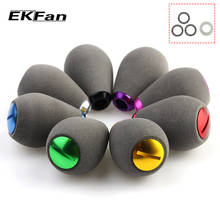 EKFan 1pc gray EVA Material Fishing Reel Handle Knobs For Bearing 7*4*2.5mm Bait casting Spinning Fishing Reels Parts 2024 - buy cheap