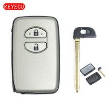 Keyecu умный пульт дистанционного ключа корпус Fob 2 кнопки для Toyota Avalon Camry Highlander RAV4 2007 2008 2009 2010 2011 2024 - купить недорого