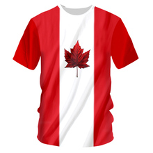 Канадская бандана 2018 модная футболка Manica Corta 3D Футболка с принтом стальная канадская футболка с круглым вырезом Estate 5XL 2024 - купить недорого