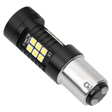 Leepee lâmpadas de estacionamento traseira, drl 3030 21smd 1157 bay15d p21/5w r5w 1156 ba15s p21w, lâmpada reversa para freio automático 2024 - compre barato