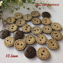 350pcs 12.5mm ( 20L) dotted line natural coconut shell buttons sewing decorative accessories 2024 - buy cheap