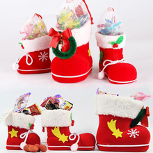 Ano novo festa de natal árvore decoração boot doces saco de presente para crianças 2022 decorações de natal para casa ao ar livre pingentes 2024 - compre barato